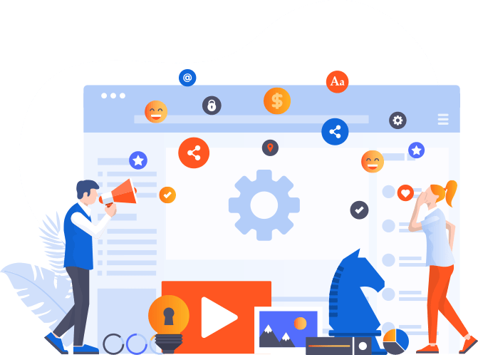 Two people engaged in a conversation thanks SOCIAL MEDIA and CRM powered by AI